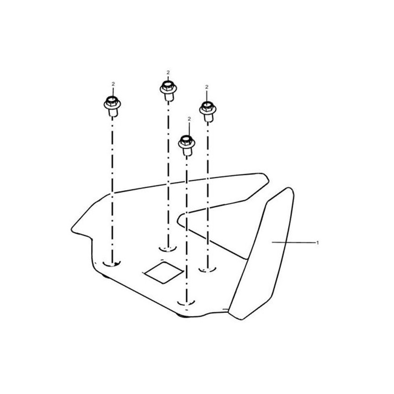 Rear armrest / Silver