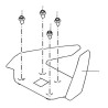Rear armrest / Gold