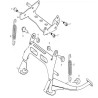 Nut, center stand