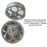 VELGEN SET APLUS (VOOR + ACHTER) PASSEND OP VESPA PRIMAVERA/SPRINT ZILVER EDITION
