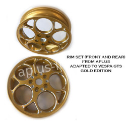 VELGEN SET 12'' APLUS (VOOR + ACHTER) PASSEND OP VESPA GTS GOLD EDITION
