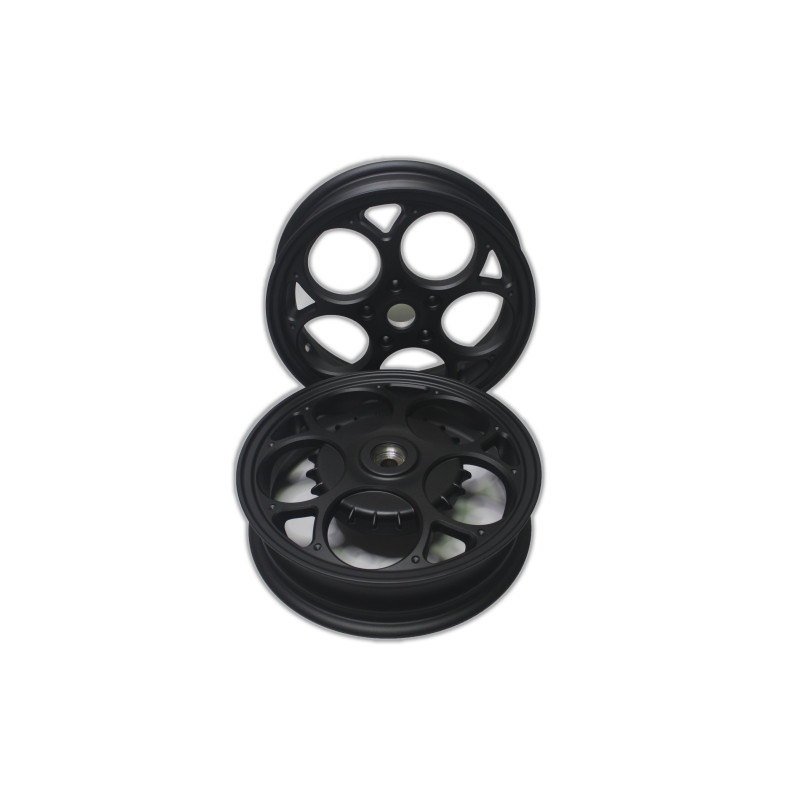 VELGEN SET APLUS (VOOR + ACHTER) PASSEND OP VESPA PRIMAVERA/SPRINT - MATT BLACK EDITION -