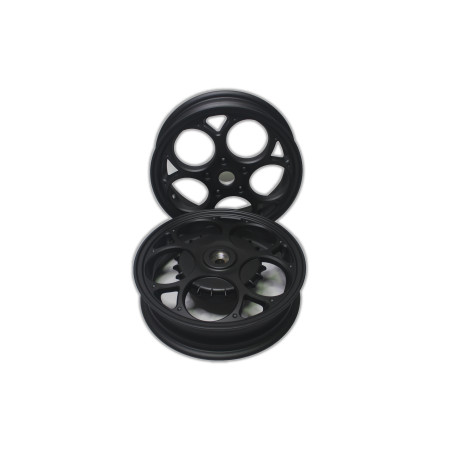 VELGEN SET APLUS (VOOR + ACHTER) PASSEND OP VESPA PRIMAVERA/SPRINT - MATT BLACK EDITION -