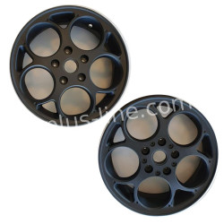 VELGEN SET 12'' APLUS (VOOR + ACHTER) PASSEND OP VESPA GTS BLACK/BLACK EDITION - MATT