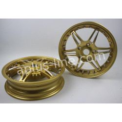VELGEN SET APLUS (VOOR + ACHTER) PASSEND OP VESPA PRIMAVERA/SPRINT GOLD EDITION - SPORT