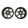 VELGEN SET 12'' APLUS (VOOR + ACHTER) PASSEND OP VESPA GTS MATT BLACK EDITION - SPORT