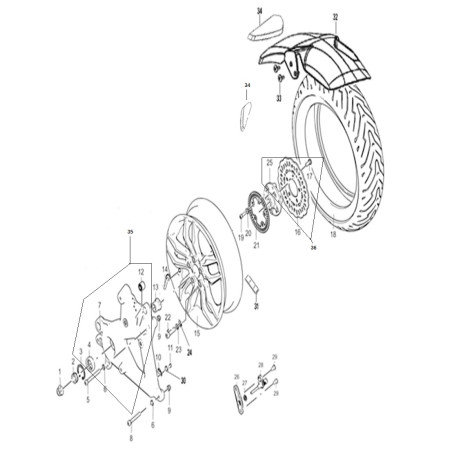 Muffler support assembly
