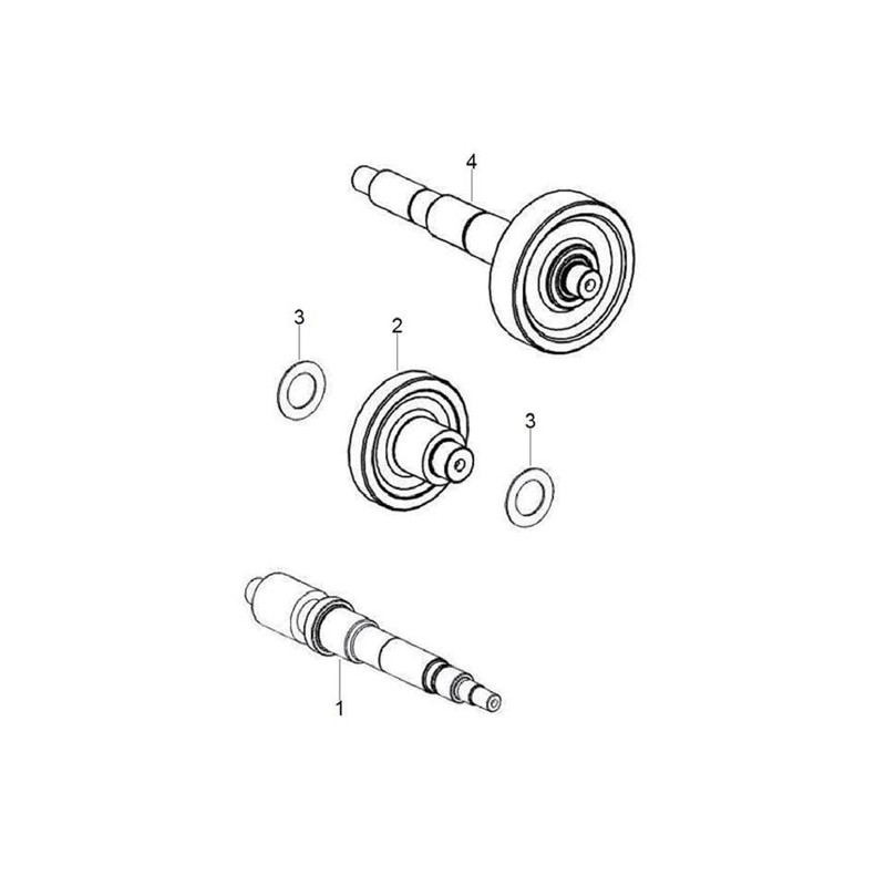 Intermediate shaft assy - 125cc