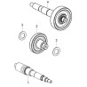 Intermediate shaft assy - 125cc
