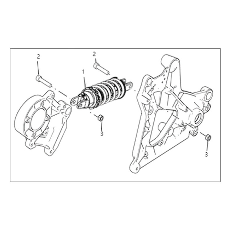 REAR SHOCK ABSORBER BLACK