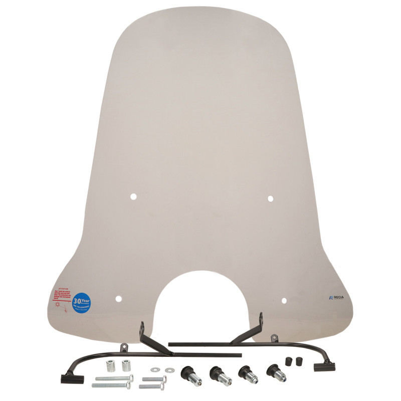 windscherm Regia met bevestigingsset hoog (made in EU) SYM 74cm helder fiddle 2