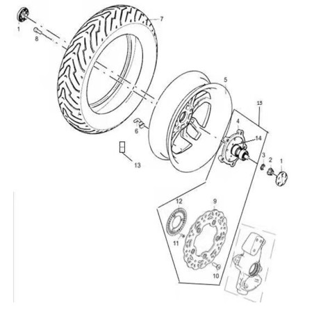 HUB COMP.,FRONT