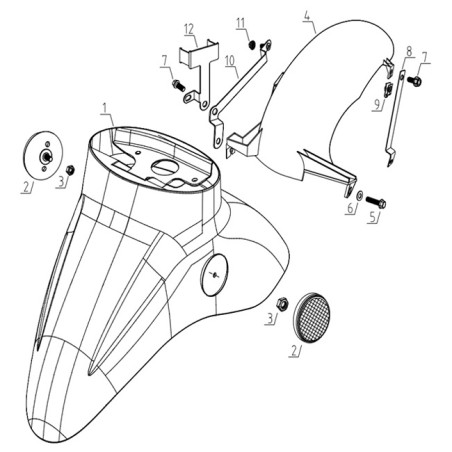 REAR WHEEL FENDER