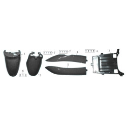 Rear decoration plate,little part(chrome)