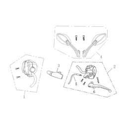 REARVIEW MIRROR ASSY.(ALUMINIUM) - SW-50
