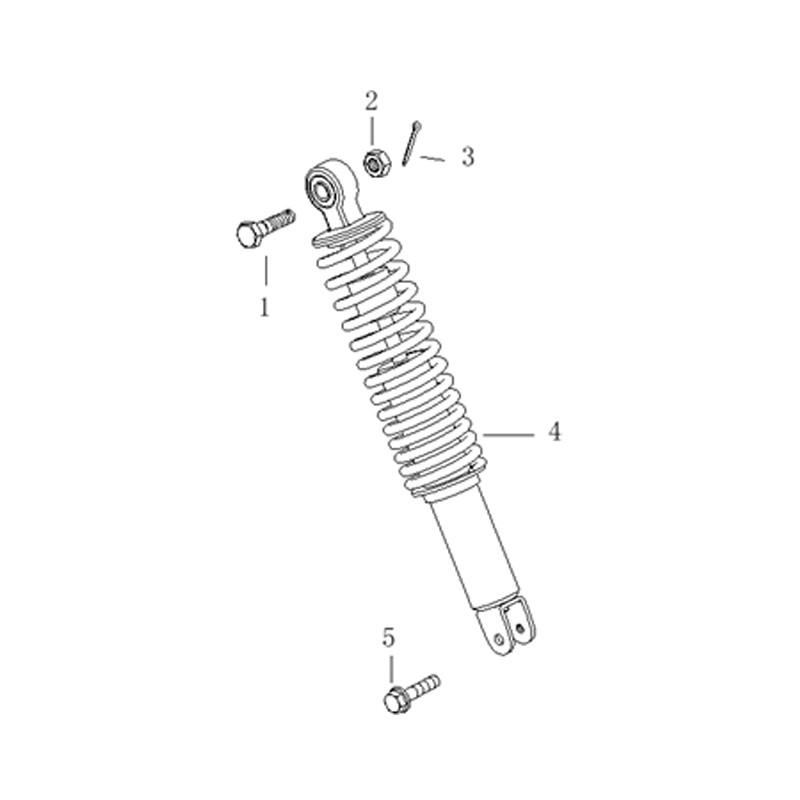 RR. SHOCK ABSORBER. MODEL1(340)(BLACK) - SW-50