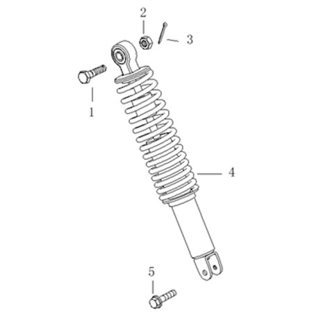 RR. SHOCK ABSORBER. MODEL1(340)(BLACK) - SW-50