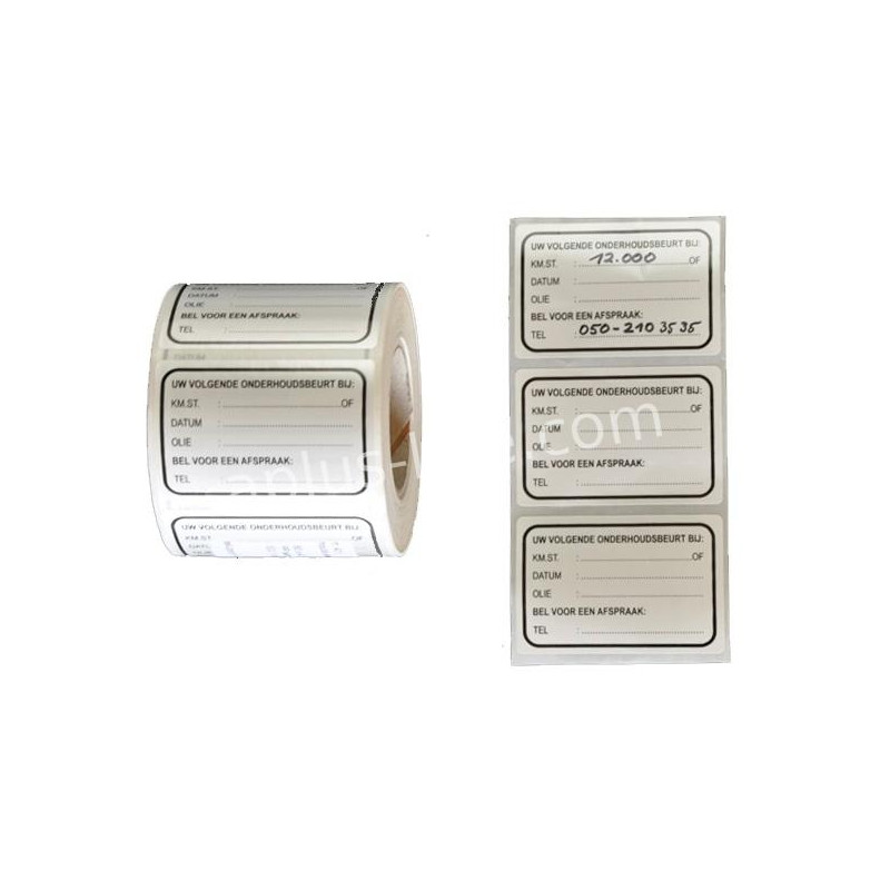 CONTROLESTICKERS 650 STUKS
