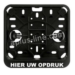 BROMFIETSKENTEKENPLAATHOUDERS LIGGEND BEDRUKT BSF (MINIMALE AFNAME 100 STUKS)