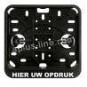 BROMFIETSKENTEKENPLAATHOUDERS LIGGEND BEDRUKT BSF (MINIMALE AFNAME 100 STUKS)