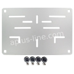 KENTEKENPLAATHOUDER MOTOR (BE) ALUMINIUM 16x21CM - ONBEDRUKT