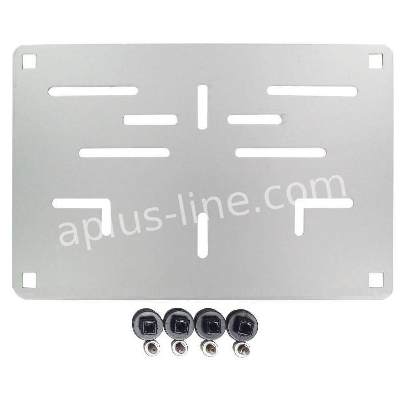 KENTEKENPLAATHOUDER MOTOR (BE) ALUMINIUM 16x21CM - ONBEDRUKT