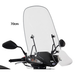 windscherm Sym origineel met bevestigingsset hoog 70cm helder jet4-4t, symphony sr sy530-ata-00l