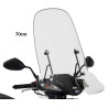 windshield Sym original with mounting set high 70cm clear jet4-4t, symphony sr sy530-ata-00l