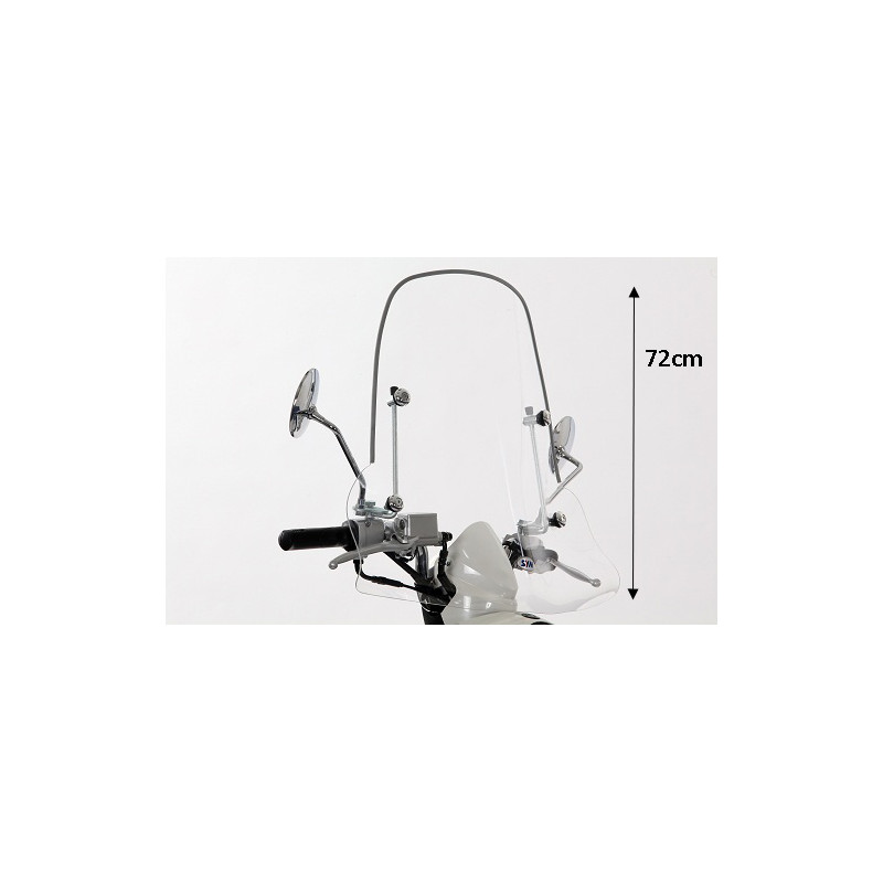 windscherm Sym origineel met bevestigingsset hoog 72cm helder mio sy530-a7a-bll