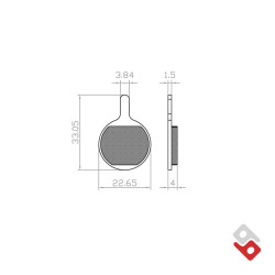 REMBLOKSET BRENTA BR02PT FATBIKE, WINDGOO B20 - PERFORMANCE (E-MARK)