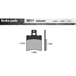 REMBLOKSET BRENTA BR3011 AEROX VOOR, MBK BOOSTER 40X54,4X6,5 (E-MARK)