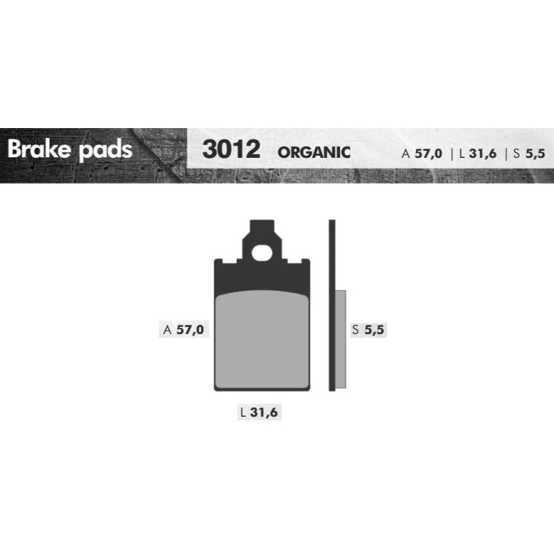 REMBLOKSET BRENTA BR3012 REVIVAL, MALAGUTO CENTRO, RED ROSE, (E-MARK)