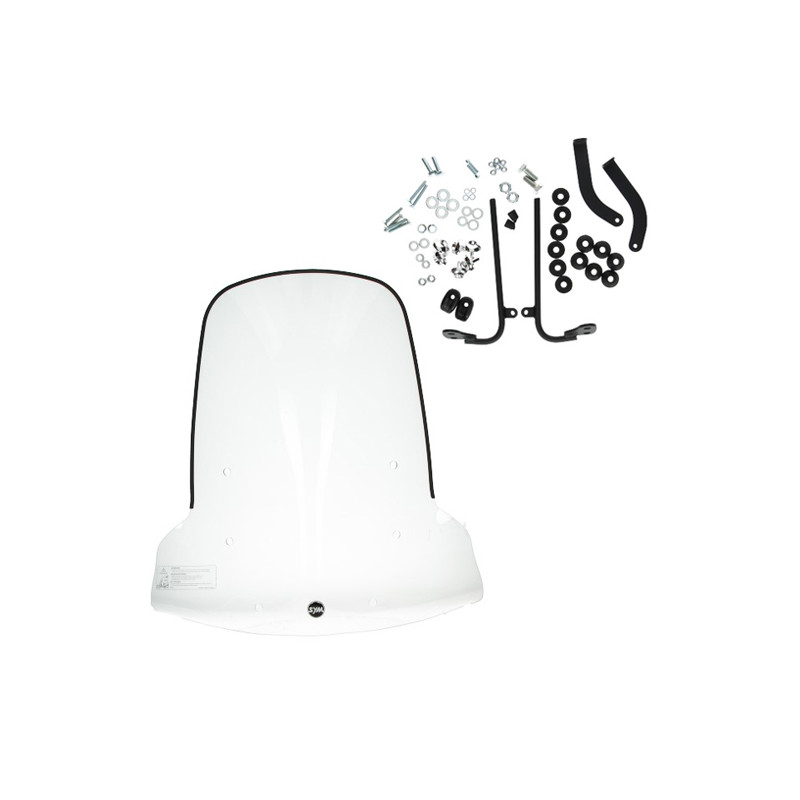 windscherm Sym origineel met bevestigingsset hoog 70.5cm helder mio 50i sy530-fsa-00l