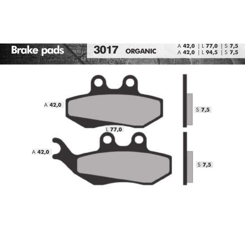 REMBLOKSET BRENTA BR3017 DNA, RUN 180, PEGASO, DERBI DRD(E-MARK)