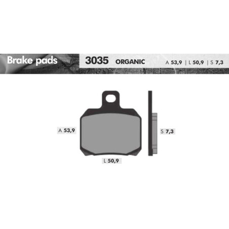 REMBLOKSET BRENTA BR3035 SEGWAY E110, BEV500, RIEJU, APRILIA RS, X9, XMAX, 50,9X53,9X7,3 (E-MARK)