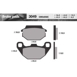 REMBLOKSET BRENTA BR3049 AGILITY16 VOOR, PEOPLE, SUPER 8, SUPER 9, (E-MARK)