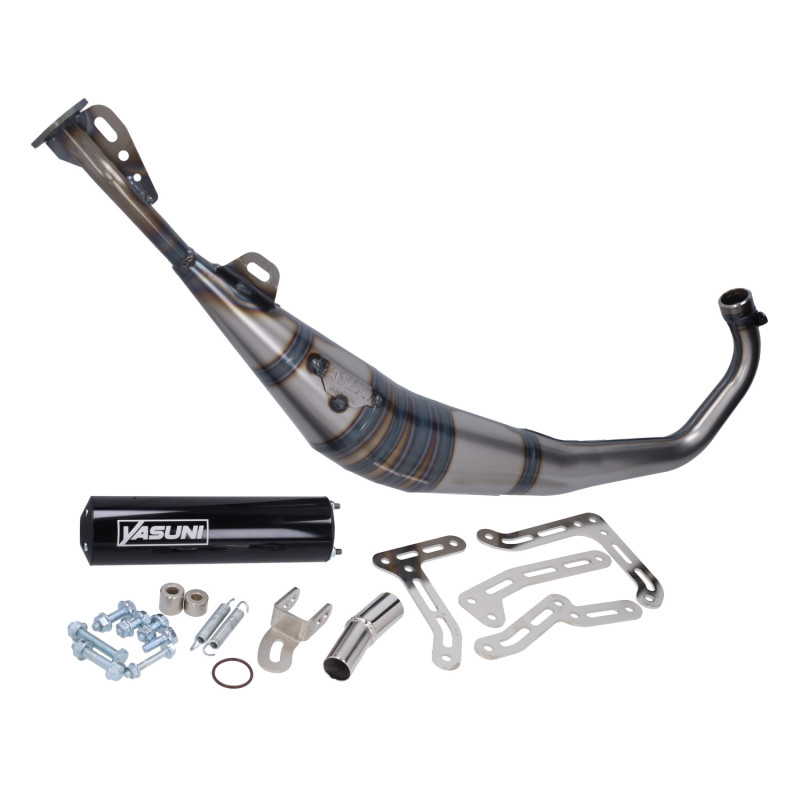 exhaust Yasuni R1 along under black minarelli am6, beta rr50 tub808th