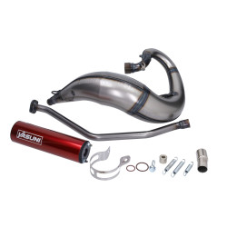 uitlaat yasuni Cross ML rood beta rr50, enduro, minarelli am6 tub807te-b57