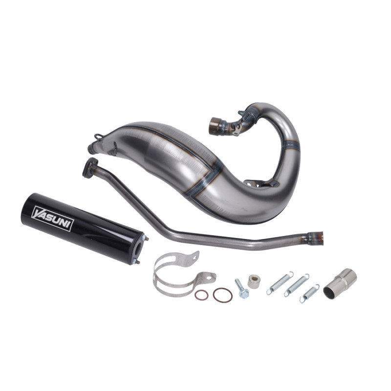 uitlaat yasuni Cross ML zwart beta rr50, enduro, minarelli am6 tub807th-b57