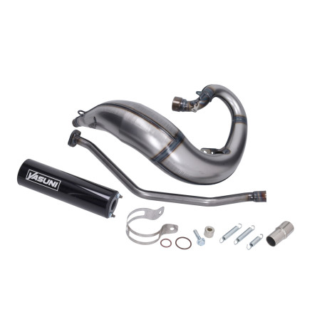 uitlaat yasuni Cross ML zwart beta rr50, enduro, minarelli am6 tub807th-b57