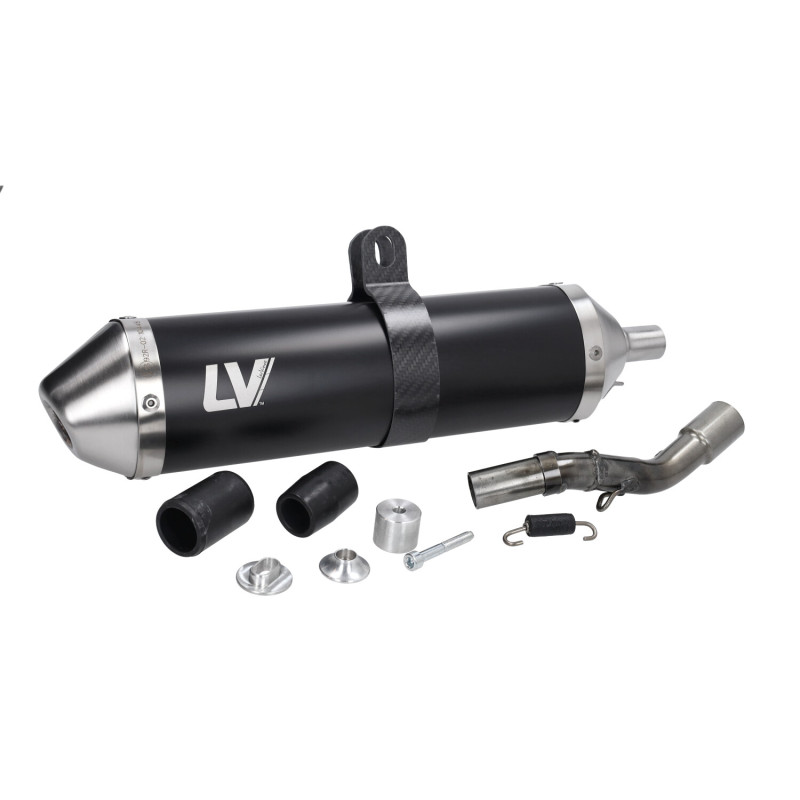 uitlaat Leovince euro-5 x-fight black edition beta rr50 17008b