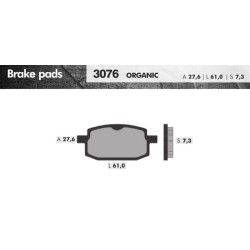 REMBLOKSET BRENTA BR3076 V-CLIC, DAX, JOG,OLD CLASSIC, AGM NEW FLASH (E-MARK)
