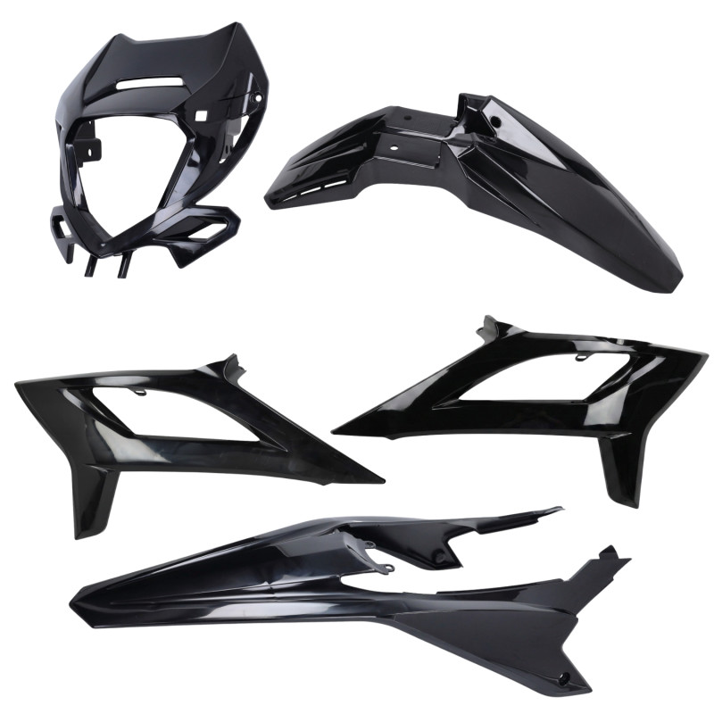 body panel set as of 2021 black gloss 5-parts beta rr50