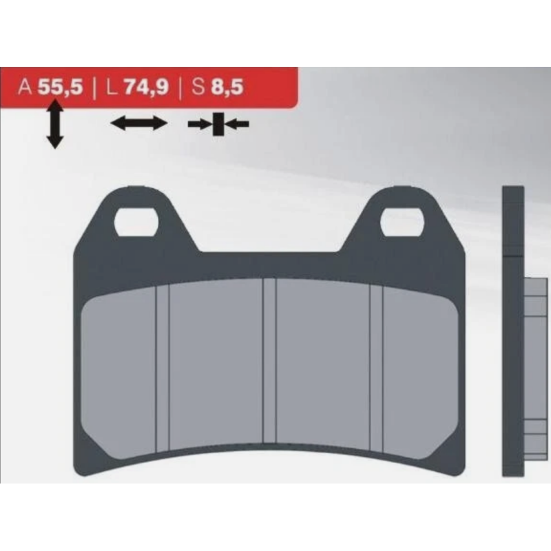 REMBLOKSET BRENTA BR3093 APRILIA TUONO, SL1000, RS, PEGASO, DORSODURO (E-MARK)