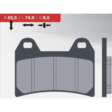 REMBLOKSET BRENTA BR3093 APRILIA TUONO, SL1000, RS, PEGASO, DORSODURO (E-MARK)