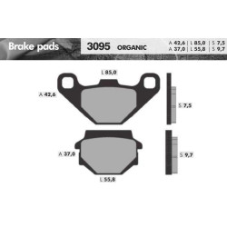 REMBLOKSET BRENTA BR3095 AGILITY16, PEOPLE S, SUPER 8, SUPER 9, DJANGO 125 (E-MARK)
