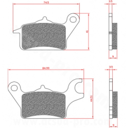 REMBLOKSET BRENTA BR3178 TRICITY, MBK TRYPTIK (E-MARK)