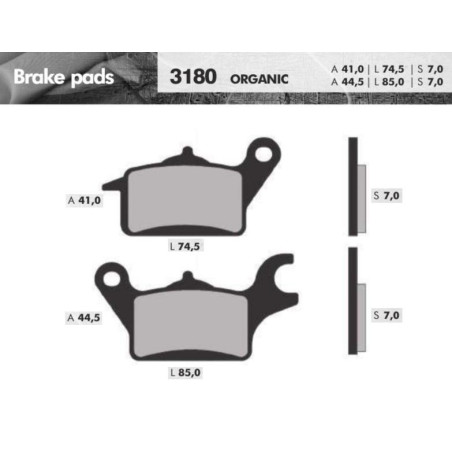 REMBLOKSET BRENTA BR3180 NIU N1S DELIVERY ACHTER KAWASAKI Z PRO (E-MARK)