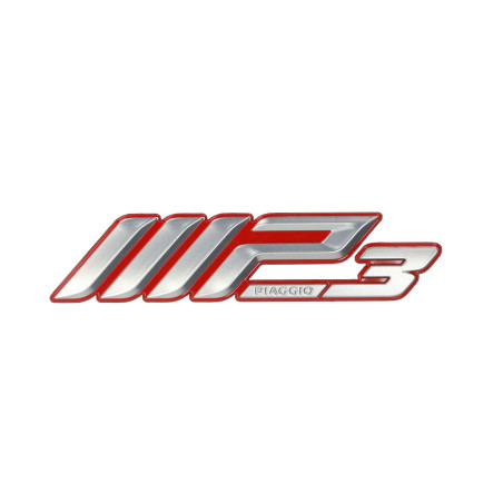 emblem Piaggio original word [mp3] 300/350/400/500 chrome/red mp3 2h002530