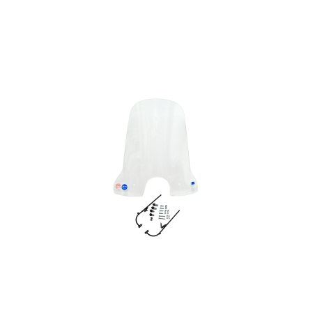 windshield Regia with mounting set high (made in EU) clear 73cm BTC Riva, china lx/napoli, gts toscana, Momo Morino, vx50